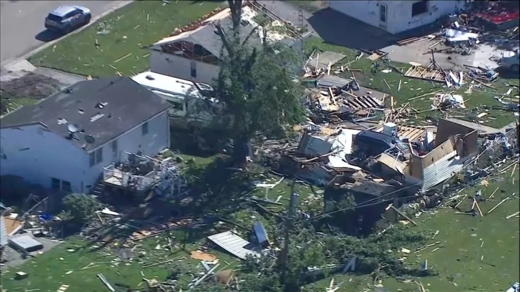 Tornadoes in Illinois and Indiana leave residents grappling with damage; cleanup efforts underway